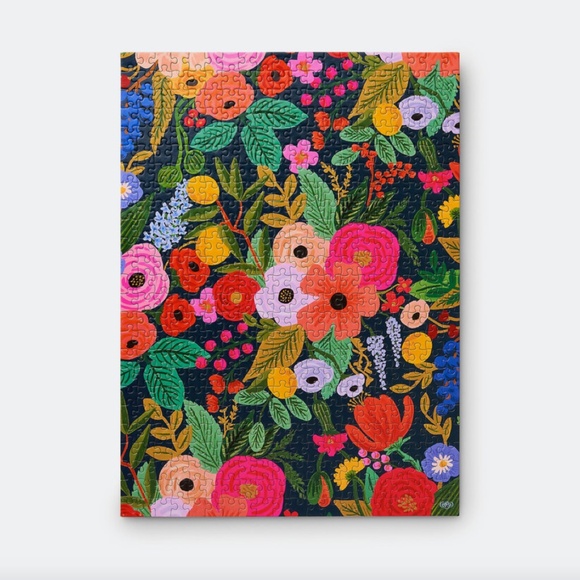 NWT Rifle Paper Co. Garden Party Puzzle 500 Pieces Gift Idea Hostess Gardener - Picture 3 of 8